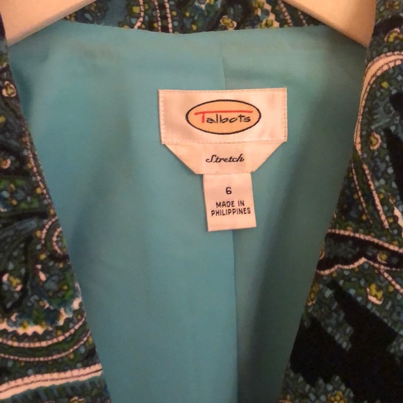 Talbots pattered blazer - Picture 2 of 3